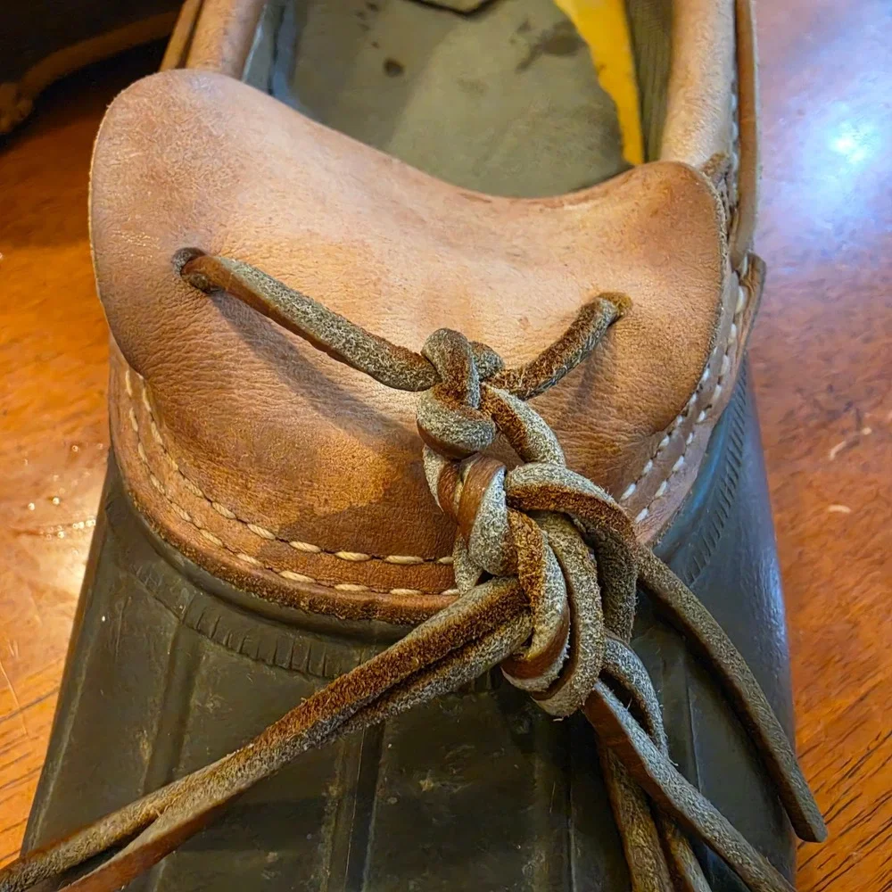 Vintage Bean Boots by LL Bean Rubber Duck Mens 12.5 to 13 Made in Maine USA